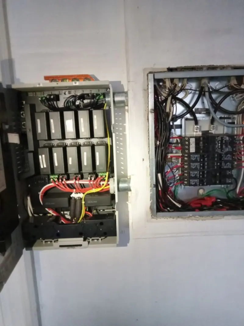 Electrical panel upgrade completed for Security Camera Wiring in Metamora